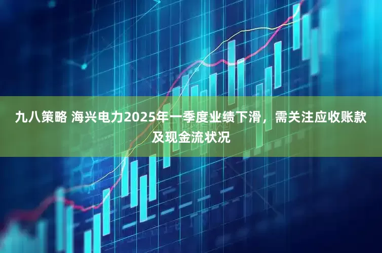 九八策略 海兴电力2025年一季度业绩下滑，需关注应收账款及现金流状况