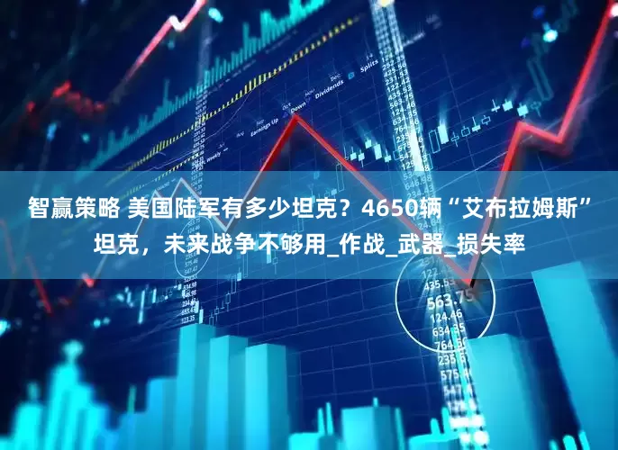 智赢策略 美国陆军有多少坦克？4650辆“艾布拉姆斯”坦克，未来战争不够用_作战_武器_损失率